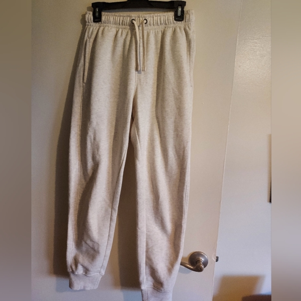 Men's Cream Jogger Pants